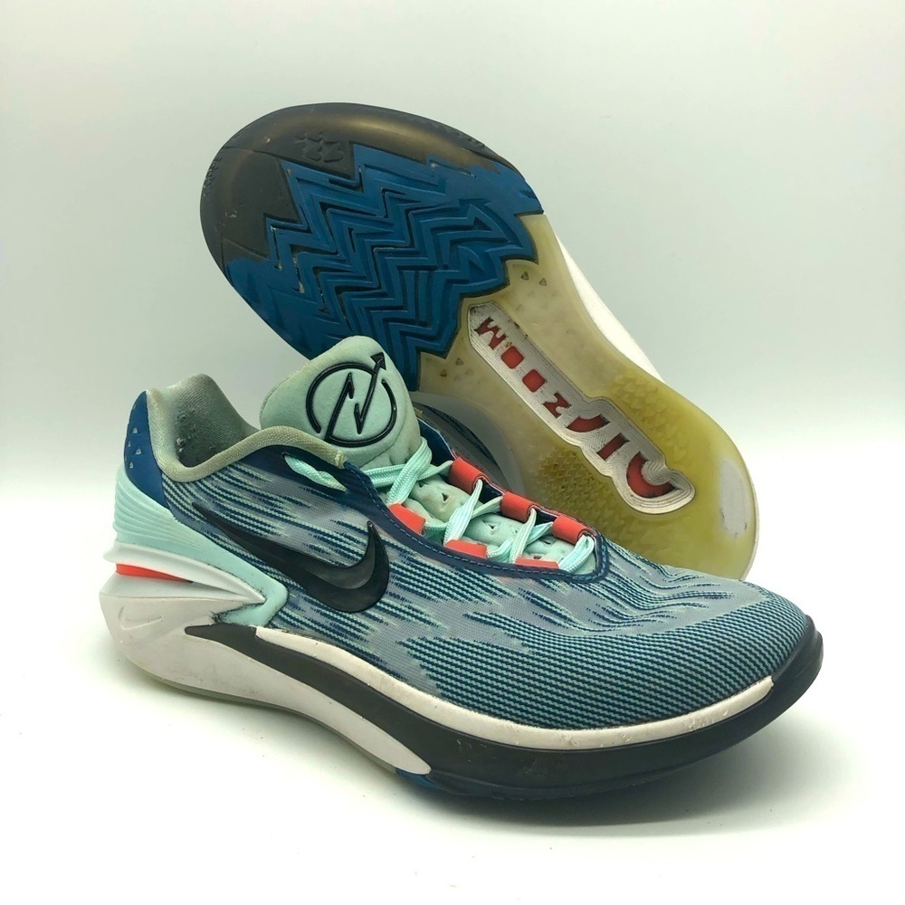 Nike Sneakers Men's 8 Air Zoom GT Cut 2 Industrial Blue Jade Ice Athletic Shoes